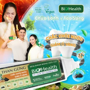KEM ĐÁNH RĂNG THIÊN NHIÊN THUẦN CHAY THAN GỪNG BIOHEALTH 2