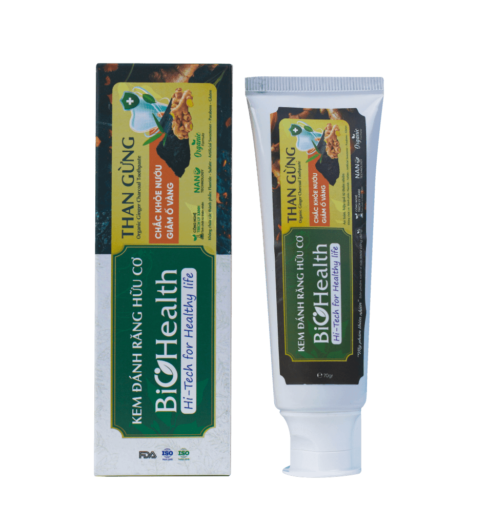 Kem đánh răng than gừng hữu cơ